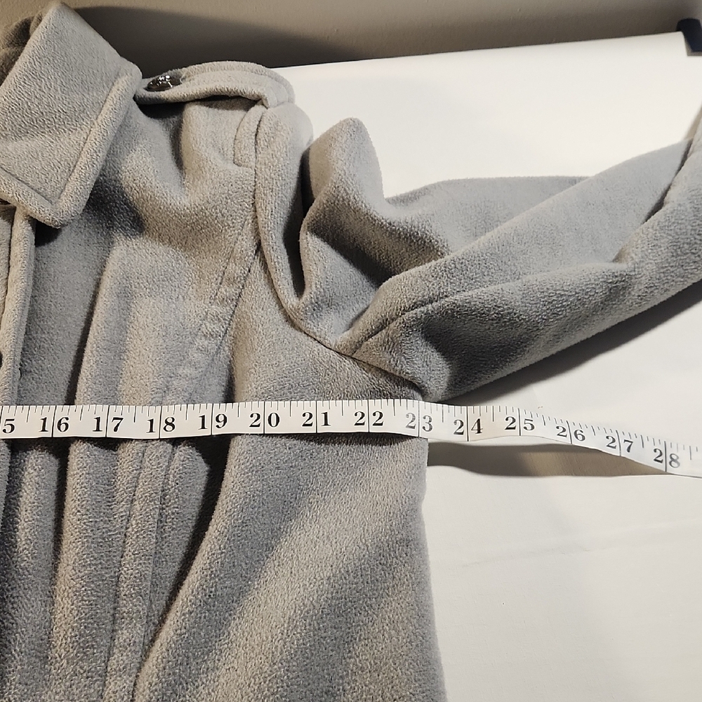 Style & Co Women’s Double‑Breasted Military Pea Coat – Light Gray‎ – Size XL - Picture 7 of 10
